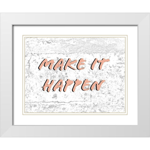 Hustlers IV White Modern Wood Framed Art Print with Double Matting by Fagalde, Jarman