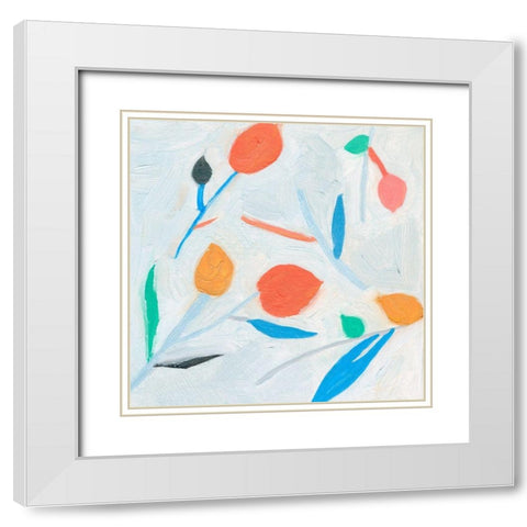 Ripening I White Modern Wood Framed Art Print with Double Matting by Wang, Melissa