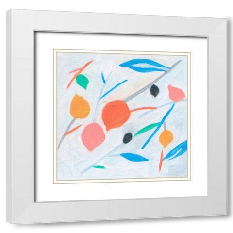 Ripening II White Modern Wood Framed Art Print with Double Matting by Wang, Melissa