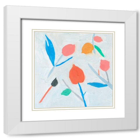 Ripening III White Modern Wood Framed Art Print with Double Matting by Wang, Melissa