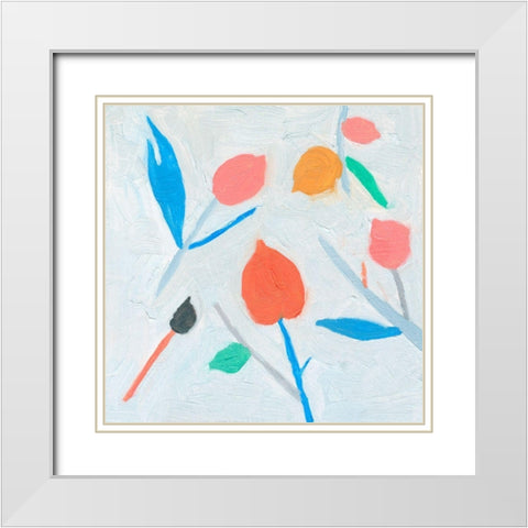Ripening III White Modern Wood Framed Art Print with Double Matting by Wang, Melissa