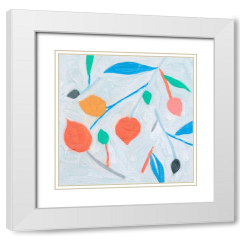 Ripening IV White Modern Wood Framed Art Print with Double Matting by Wang, Melissa
