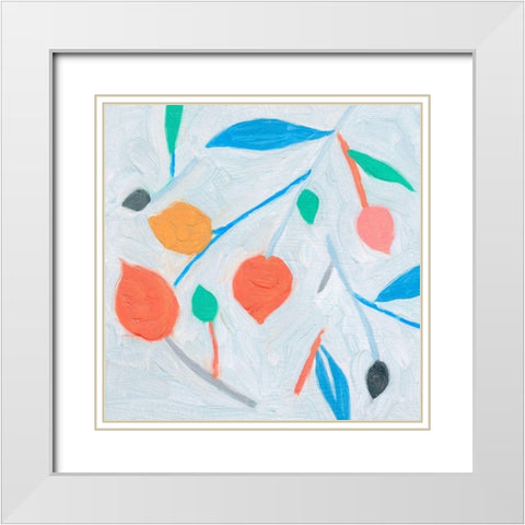 Ripening IV White Modern Wood Framed Art Print with Double Matting by Wang, Melissa