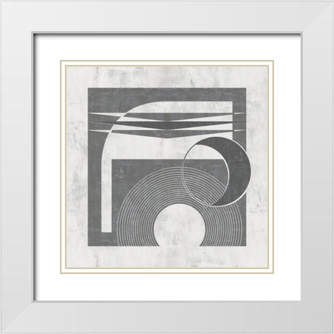 Day and Night I White Modern Wood Framed Art Print with Double Matting by Wang, Melissa