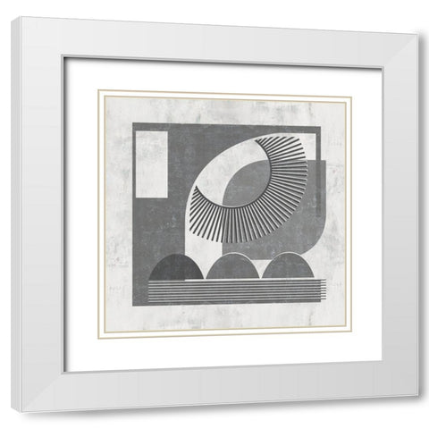 Day and Night IV White Modern Wood Framed Art Print with Double Matting by Wang, Melissa