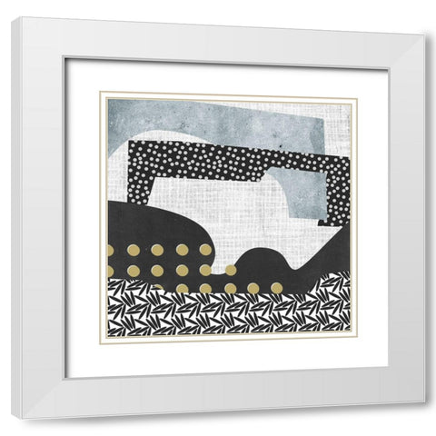 Winter Mood II White Modern Wood Framed Art Print with Double Matting by Wang, Melissa