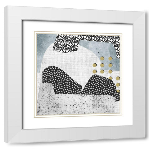 Winter Mood III White Modern Wood Framed Art Print with Double Matting by Wang, Melissa