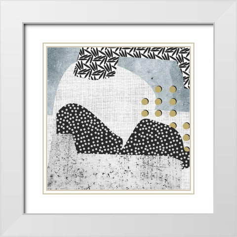 Winter Mood III White Modern Wood Framed Art Print with Double Matting by Wang, Melissa