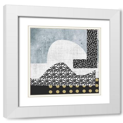 Winter Mood IV White Modern Wood Framed Art Print with Double Matting by Wang, Melissa