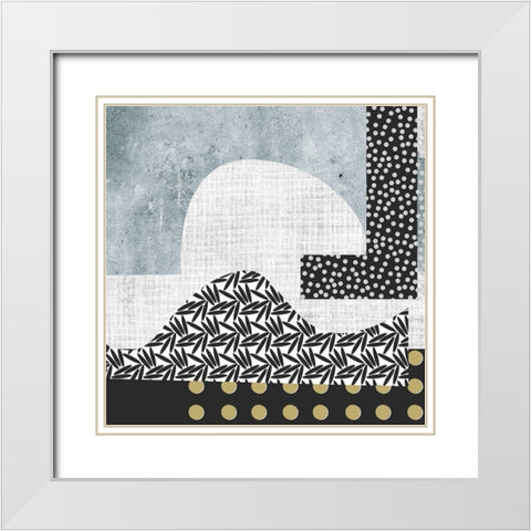 Winter Mood IV White Modern Wood Framed Art Print with Double Matting by Wang, Melissa