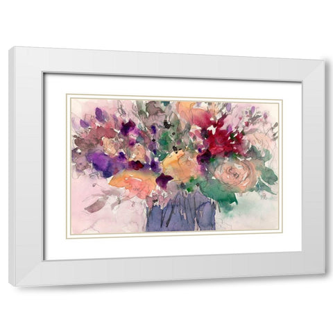 Wild Beauty I White Modern Wood Framed Art Print with Double Matting by Dixon, Samuel