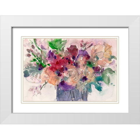 Wild Beauty II White Modern Wood Framed Art Print with Double Matting by Dixon, Samuel