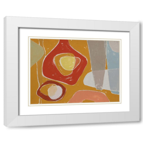 Tidelands Abstract II White Modern Wood Framed Art Print with Double Matting by Delamater, Rob
