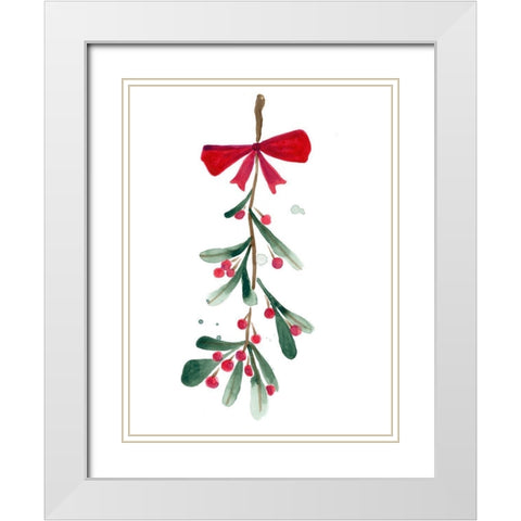 Warm Winter Wishes VI White Modern Wood Framed Art Print with Double Matting by Vess, June Erica
