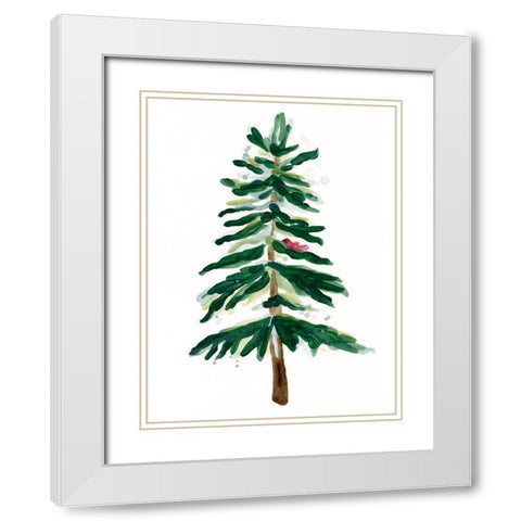 Warm Winter Wishes VII White Modern Wood Framed Art Print with Double Matting by Vess, June Erica