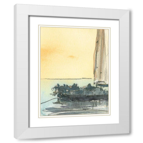 Kent Island I White Modern Wood Framed Art Print with Double Matting by Dixon, Samuel