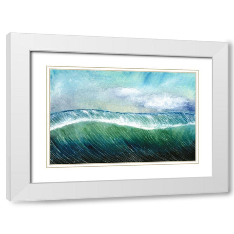 Big Surf I White Modern Wood Framed Art Print with Double Matting by Ludwig, Alicia