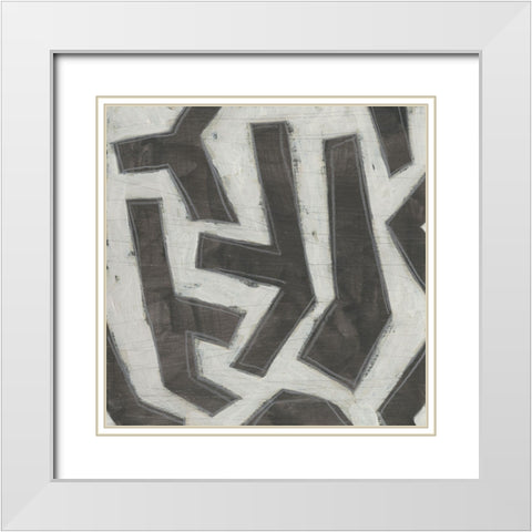 Artifact II White Modern Wood Framed Art Print with Double Matting by Vess, June Erica
