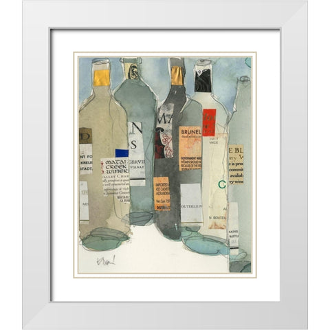 Wine Bar Moment II White Modern Wood Framed Art Print with Double Matting by Dixon, Samuel