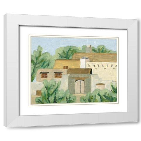 Hidden Land II White Modern Wood Framed Art Print with Double Matting by Wang, Melissa