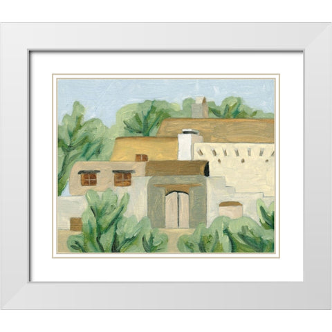 Hidden Land II White Modern Wood Framed Art Print with Double Matting by Wang, Melissa