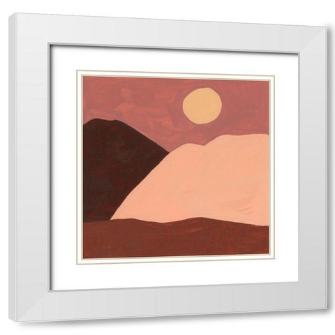 Late Summer I White Modern Wood Framed Art Print with Double Matting by Wang, Melissa