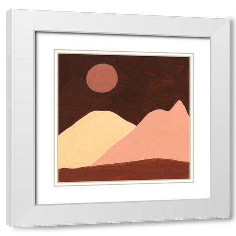 Late Summer II White Modern Wood Framed Art Print with Double Matting by Wang, Melissa