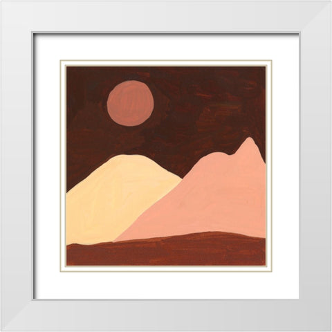 Late Summer II White Modern Wood Framed Art Print with Double Matting by Wang, Melissa