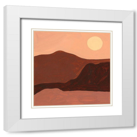 Late Summer III White Modern Wood Framed Art Print with Double Matting by Wang, Melissa