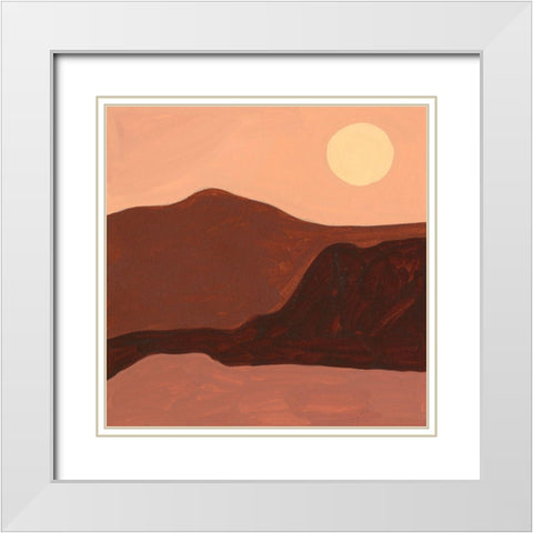 Late Summer III White Modern Wood Framed Art Print with Double Matting by Wang, Melissa