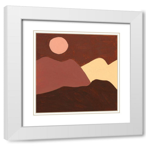 Late Summer IV White Modern Wood Framed Art Print with Double Matting by Wang, Melissa