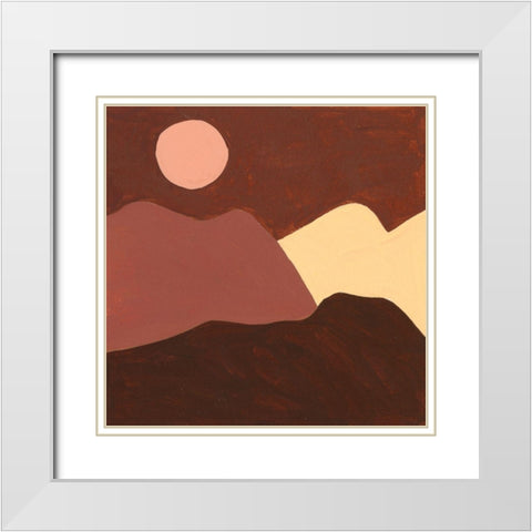 Late Summer IV White Modern Wood Framed Art Print with Double Matting by Wang, Melissa