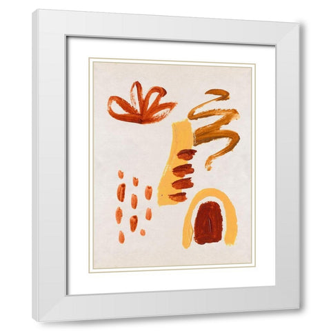 Air and Fire III White Modern Wood Framed Art Print with Double Matting by Wang, Melissa