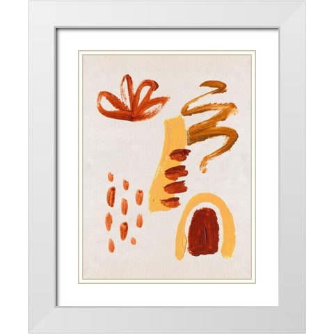 Air and Fire III White Modern Wood Framed Art Print with Double Matting by Wang, Melissa