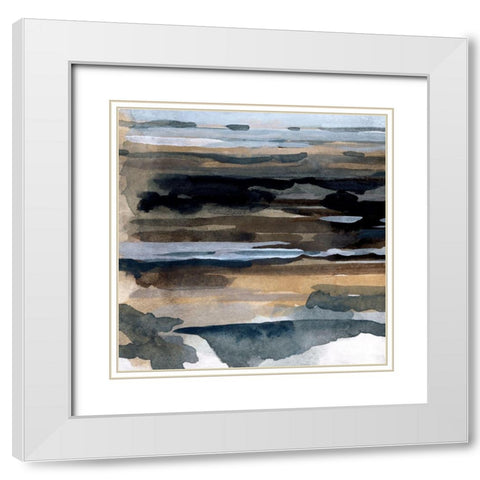 Fall Reflections I White Modern Wood Framed Art Print with Double Matting by Caroline, Emma