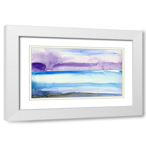 Stardust Memories I White Modern Wood Framed Art Print with Double Matting by Ludwig, Alicia