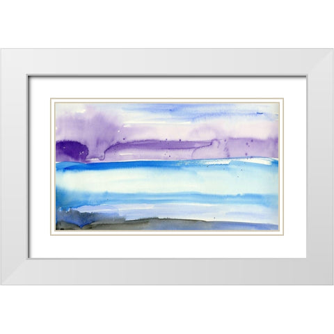 Stardust Memories I White Modern Wood Framed Art Print with Double Matting by Ludwig, Alicia