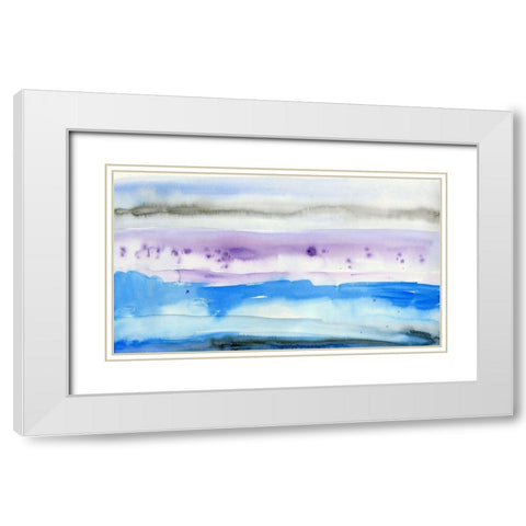 Stardust Memories II White Modern Wood Framed Art Print with Double Matting by Ludwig, Alicia