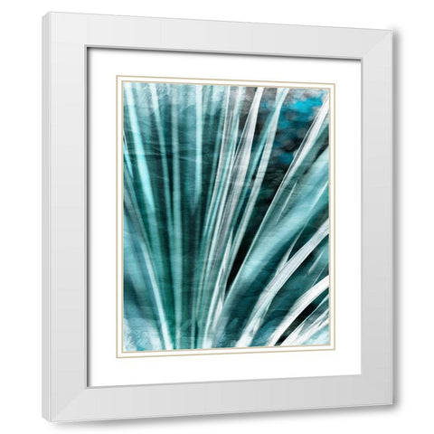 Greenery Essence I White Modern Wood Framed Art Print with Double Matting by Bane, Eva