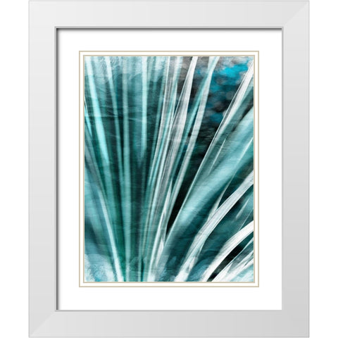 Greenery Essence I White Modern Wood Framed Art Print with Double Matting by Bane, Eva
