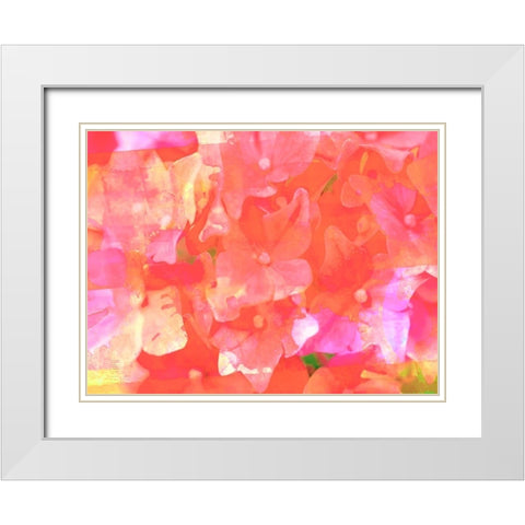 Joyful Summer I White Modern Wood Framed Art Print with Double Matting by Bane, Eva
