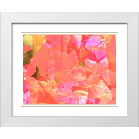 Joyful Summer II White Modern Wood Framed Art Print with Double Matting by Bane, Eva