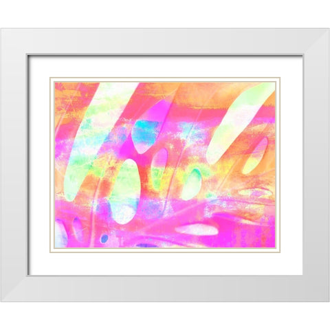 Summer Cheerfulness II White Modern Wood Framed Art Print with Double Matting by Bane, Eva