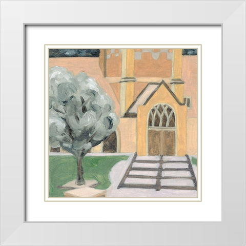 Fall Semester I White Modern Wood Framed Art Print with Double Matting by Wang, Melissa