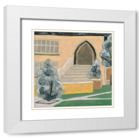 Fall Semester II White Modern Wood Framed Art Print with Double Matting by Wang, Melissa