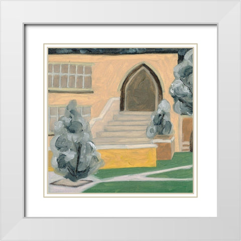 Fall Semester II White Modern Wood Framed Art Print with Double Matting by Wang, Melissa