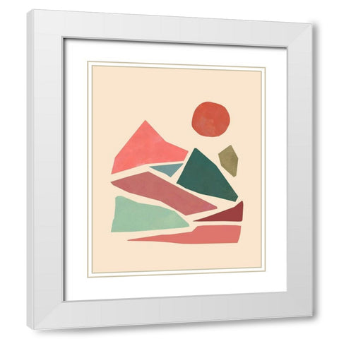 Tectonic Guide II White Modern Wood Framed Art Print with Double Matting by Green, Jacob