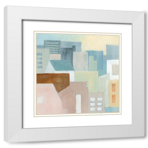 Eastside I White Modern Wood Framed Art Print with Double Matting by Popp, Grace