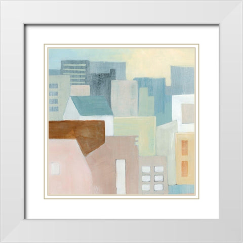 Eastside I White Modern Wood Framed Art Print with Double Matting by Popp, Grace