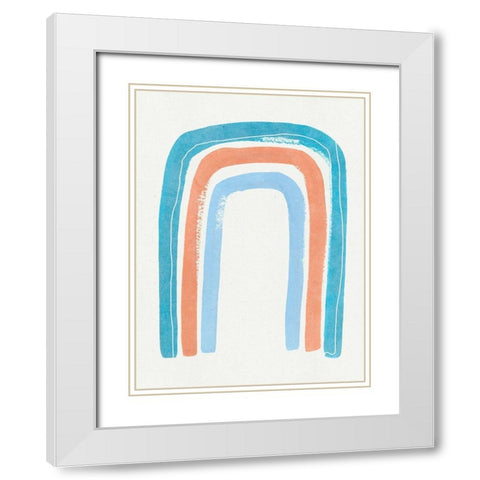 Stand Still I White Modern Wood Framed Art Print with Double Matting by Wang, Melissa